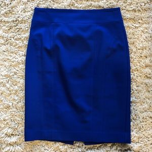 Express Cobalt Blue High Waisted Pencil Skirt